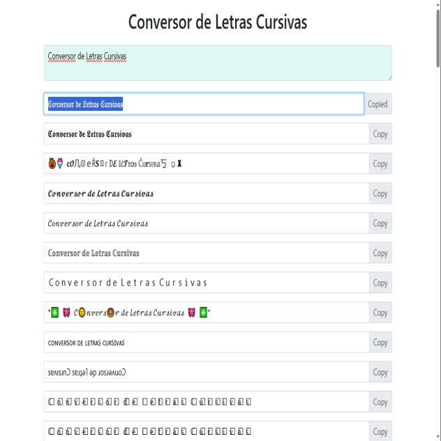 Letras Cursivas